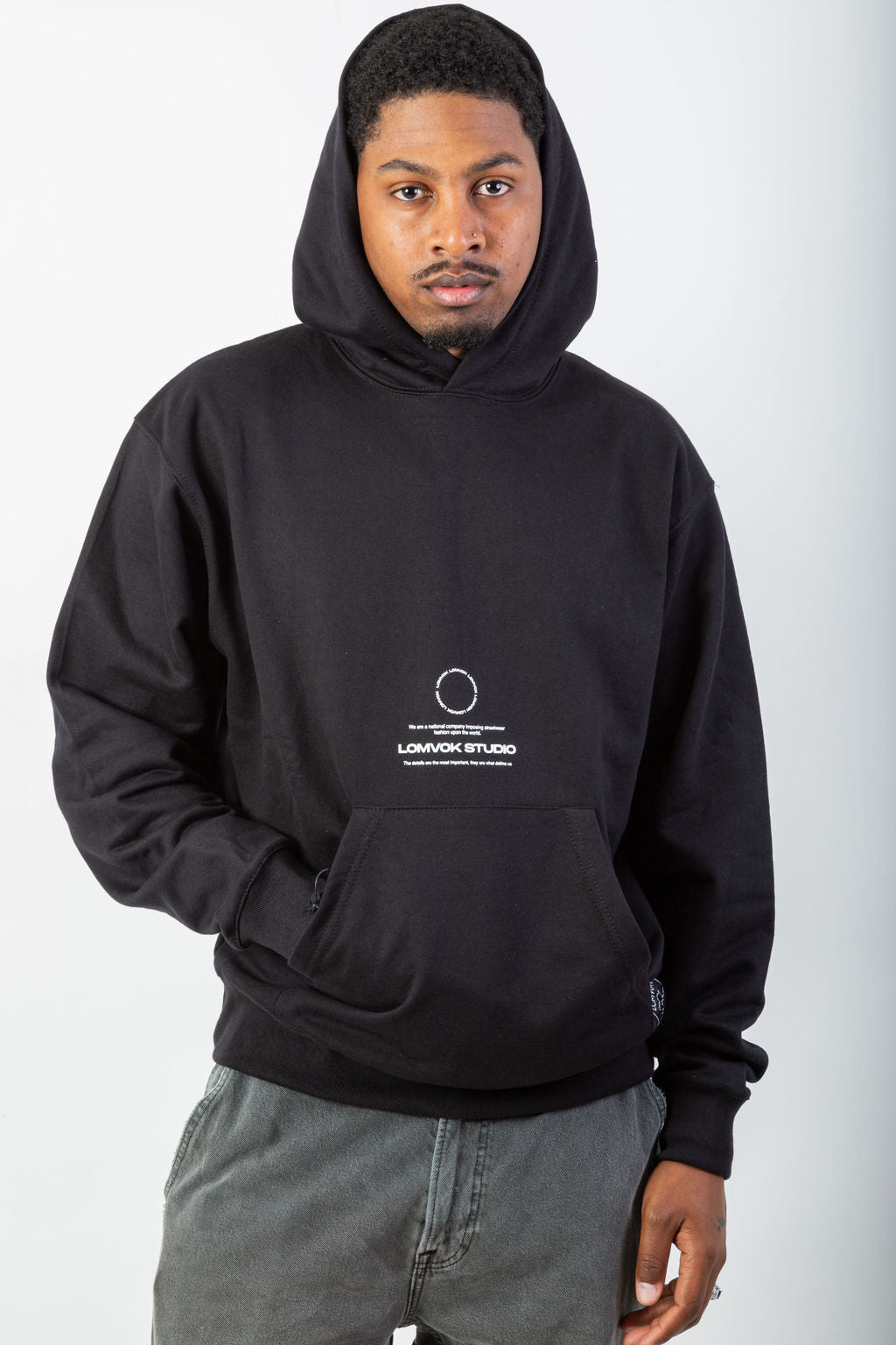 HOODIE CIRCLE BLACK