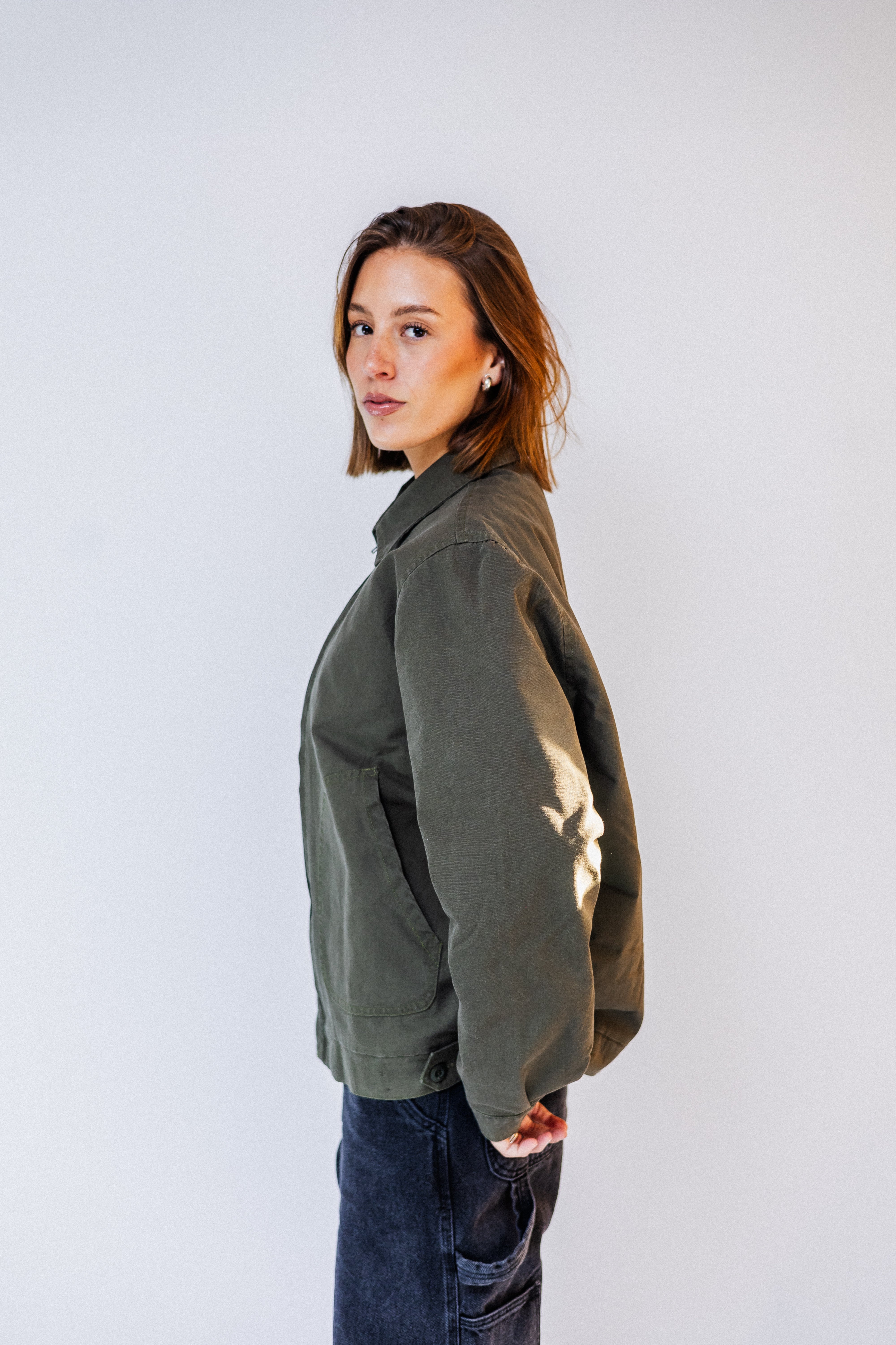 JACKET GREEN CANVAS