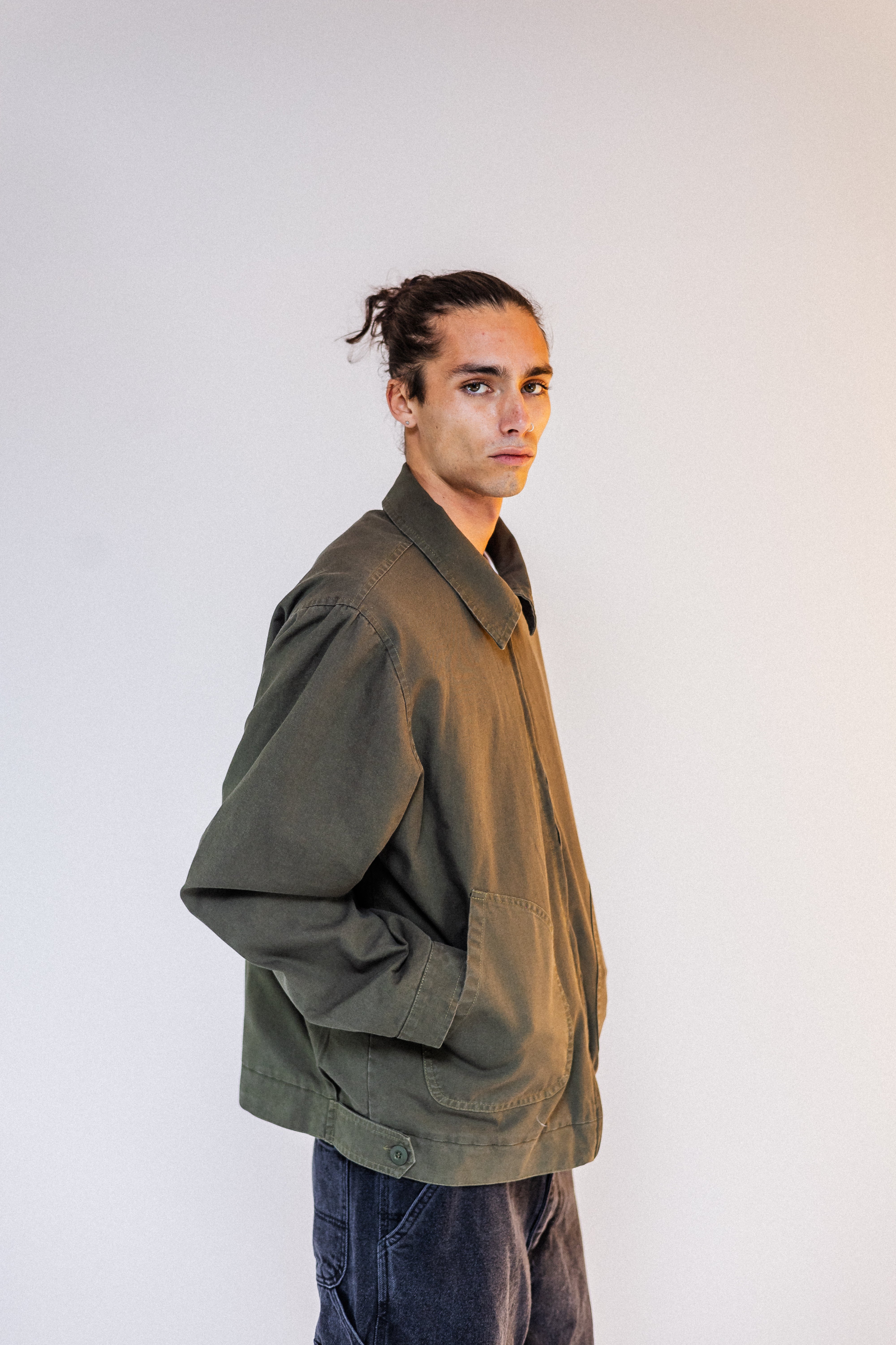 JACKET GREEN CANVAS
