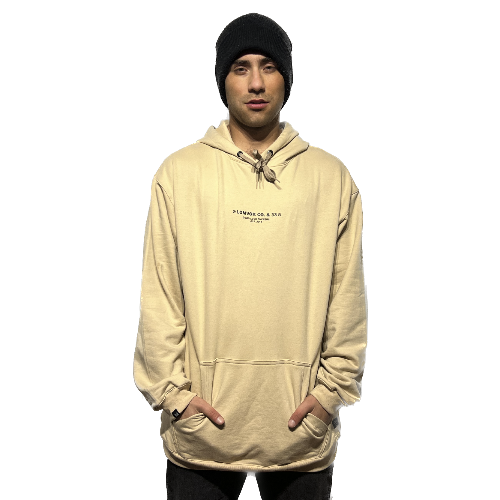 HOODIE LOMVOK CO BEIGE