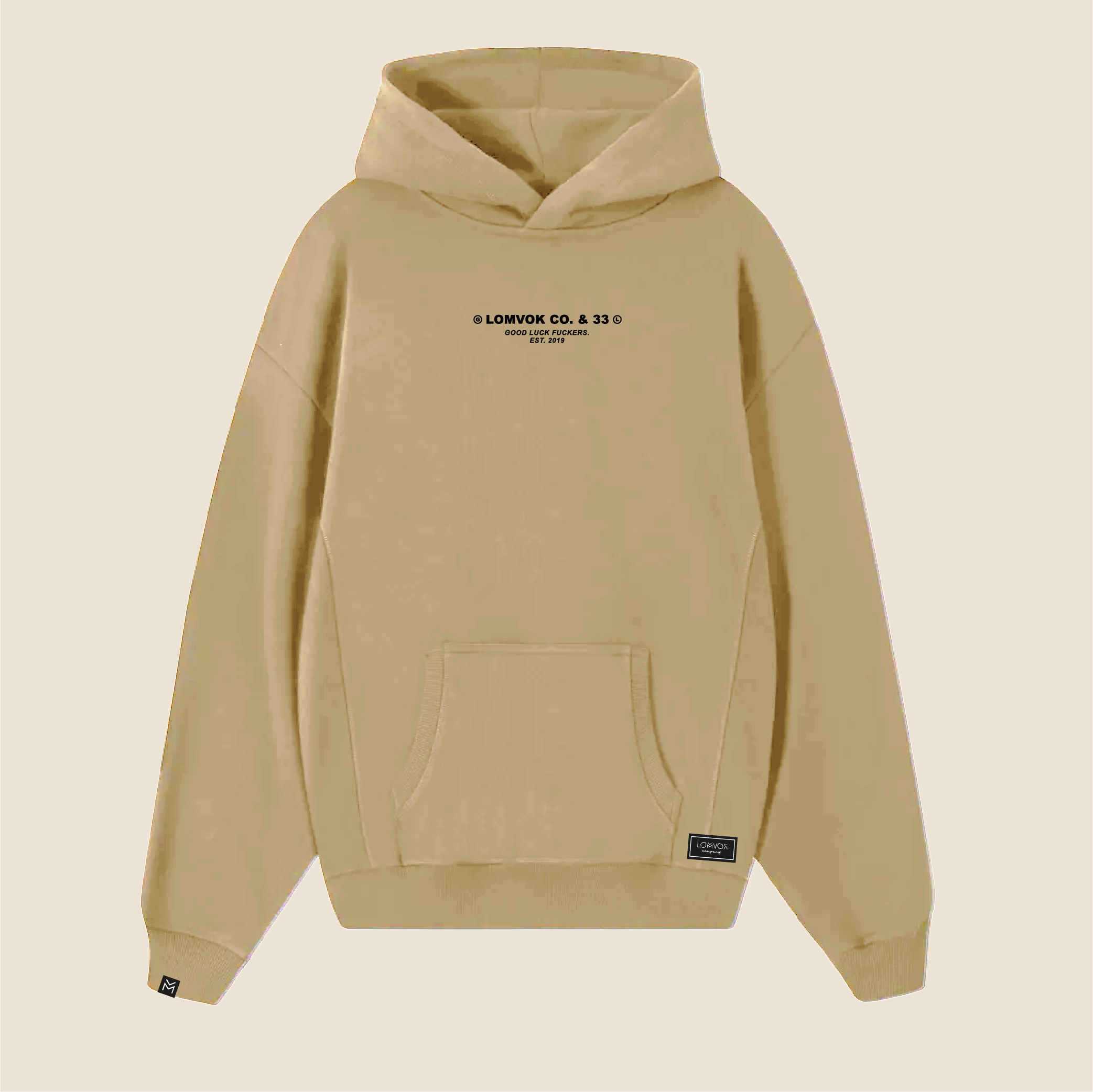 HOODIE LOMVOK CO BEIGE