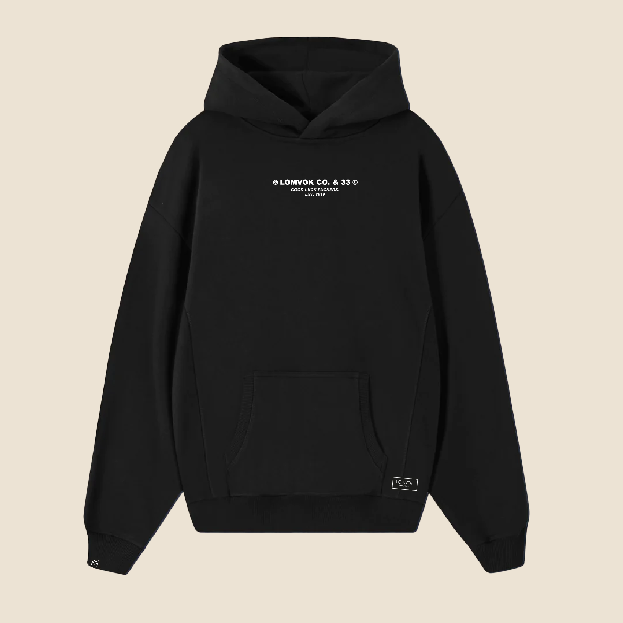 HOODIE LOMVOK CO BLACK